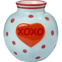 Intratuin Vaas Tilst Xoxo Blauw / Rood 14 X 13 X 14 Cm