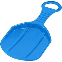 KOTARBAU Sneeuwschijf, Kunststof, 53x34x3.5 cm, Blauw, Schotel Slee Plastic, met Handgreep, Rodelen, Sneeuwglijder, Slee, Bobsleeën, voor Kinderen en Volwassenen,Lichtgewicht en Stevig