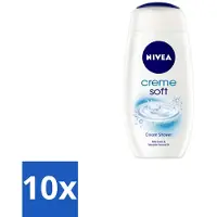 Nivea – Douchegel – Creme Soft – 750 ml - Bulkverpakking - 10 stuks