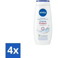 Nivea 4 x – Douchecrème – Protect – 250 ml - Douchecrème - Huidverzorging - Huidbescherming - Vitamine C - Vitamine E
