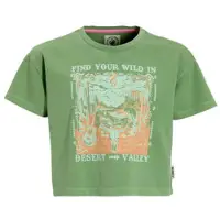 Me & My Monkey boxy T-shirt Honey groen Meisjes Katoen Ronde hals Printopdruk - maat 110/116