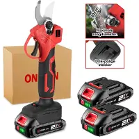 ONEVAN Elektrische Snoeischaar - 30mm Snijdiameter - Takkenschaar - Borstelloze Motor - Accusnoeischaar - met 2x Accu's - Voor Boomgaard, Tuin, Boerderij, Park, Tuinieren