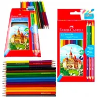 Faber-Castell Kleurpotloden Set: 12 Kleuren + 3 Dubbelzijdige Potloden