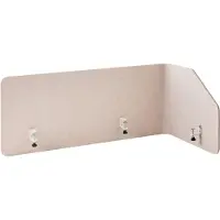Beliani FOLDY - Bureauscherm - Beige - 120 x 60 x 50 cm - Synthetisch