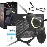Ibiza Sound - strap-on clitorisstimulator vibrator - zwart