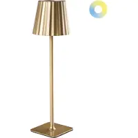 Beliani ABARO - Draadloze tafellamp - Goud - Metaal