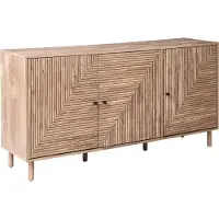Beliani RONGE - Dressoir - Lichtbruin- MDF