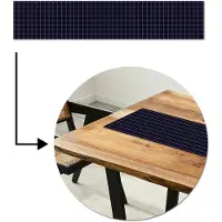 MuchoWow Tafelloper 150x30 cm - Tafelmat vinyl Plaid - Patroon - Blauw - Roze - Tafeldecoratie - Tafelversiering - Keuken decoratie - Tafel versiering