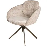 Moods Collection Eetkamerstoel Nice poot Moon 360 anodic brown - be glory sand 04