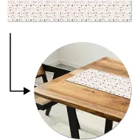MuchoWow Tafelloper 180x30 cm - Tafelmat vinyl Terrazzo - Patroon - Kleurrijk - Tafeldecoratie - Tafelversiering - Keuken decoratie - Tafel versiering