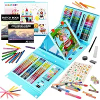 Kinspory 290-delige Tekset voor Kinderen: Kleurpotloden, Pastels & Meer