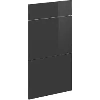 Vicco R-Line Keukenfront – 39.6 x 70.4 cm meubelfront voor de onderkast met lades Antraciet Hoogglans