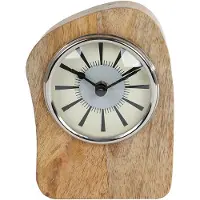 VAN MANEN klok Jessy naturel hout decoratief speelgoedklokje.