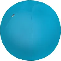 OEM Ergonomische stoel, 65 cm, blauw, met stoffen bekleding, voorzien van een voetpomp