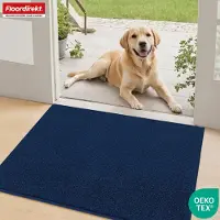 Floordirekt Schoonloopmat Nasa - Zachte & Waterabsorberende Deurmat - Donkerblauw 137 x 210 cm - Voor Binnen & Buiten - Antislip Onderzijde - Verkrijgbaar in 5 Kleuren & 8 Maten