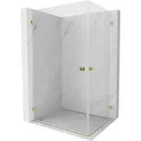 Mexen Lunar-B Duo draaideur douchecabine 80 x 70 , transparant, goud - 832-080L-070P-50-00