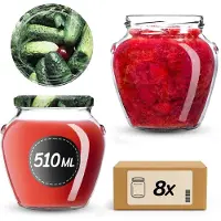 Kadax Amphora Jar fi82 510ml + lid wz22 Cucumber