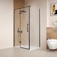 Saniclear Pure douchecabine 80x80cm zwart mat