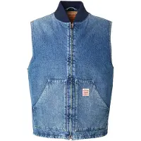 Levi's Bodywarmer 'Sansome Vest' navy / blauw denim / rood / wit