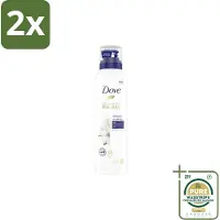 Dove Shower Foam Deeply Nourishing Cotton Oil 200 ml - Voordeelverpakking - 2 stuks - Katoenzaadolie - Hydratatie