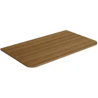 Royal plaza Terra Topblad - 80x46x2cm - afgeronde hoeken - Sandwood (licht eiken)