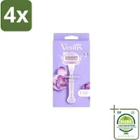 Gillette - Venus ComfortGlide Breeze – Hydraterende Gelstrips – Dames - Voordeelverpakking - 4 stuks - Scheren - Comfort
