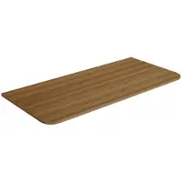 Saniclass Terra Topblad - 100x46x2cm - afgeronde hoeken - sandwood (licht eiken)