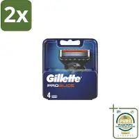 Gillette - Fusion5 ProGlide – Scheermesjes – Navulmesjes – 4 Mesjes - Voordeelverpakking - 2 stuks - Gladheid - Comfort