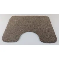 Prima - Soft - WC mat - beige - taupe - 50x60cm - antislip - met uitsparing 21cm