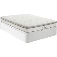 Vente-unique Boxspring met opbergruimte wit 140 x 190 cm en pocketverenmatras 7 zones TPE-comfort, dikte 28cm - ONEBIA van PALACIO