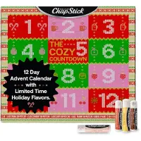 Chapstick Adventskalender – Cozy Countdown to Christmas – 12-Pack Lippenbalsem Cadeauset