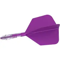 Cuesoul ROST T19 Integrated Dart Flights Big Wing Carbon Purple - Dart Flights