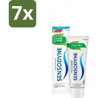 Sensodyne 7 x Tandpasta Fresh Mint 75 ml - Gevoelige Tanden - Tandpasta - Frisse Adem - Mondhygiëne - Tandenborstel