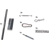 Platinum bevestigingsmaterialen schaduwdoek combinatiepakket 1