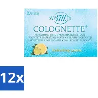 4711 12 x – Colognette Tissues – Citrus – 20 Doekjes - Colognette Citrus - Verfrissingsdoekjes - Citrusgeur - Frisse Geur - Handdoekjes