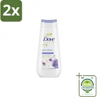 Dove – Douchecrème – Anti-Stress – 225 ml - Voordeelverpakking - 2 stuks - Douchecrème anti-stress - Ontspannende douchecrème