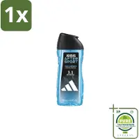Adidas 1 x Shower Gel After Sport 250 ml - Douchegel En Shampoo - Sport Na Sport - Lichaam En Haar Verzorgen - Fris En Schoon - Menthol