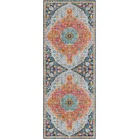 Surya - Vintage Oosters Tapijt WREN - Meerkleurig/oranje