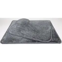 Prima Set - - Luxe - badmat - 50x70cm - en - wc mat - 45x60cm - antraciet