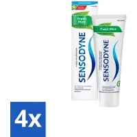 Sensodyne Tandpasta Fresh Mint 75 ml - Voordeelverpakking - 4 stuks