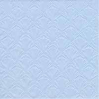 IHR Servet Luxe - 48x - 3-laags - met schub patroon - ijs blauw - 33 x 33 cm
