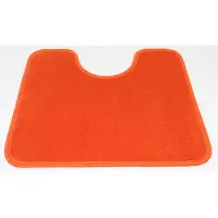 Prima - WC mat - Britt - oranje - 50x60cm - Uitsparing 21cm