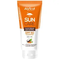 Biofresh Natuurlijk zonnebrand creme spf 50 voor gezicht - edelweiss - cacao boter - betacaroteen 50ml