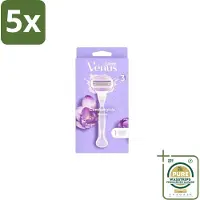 Gillette 5 x - Venus ComfortGlide Breeze – Hydraterende Gelstrips – Dames - Grootverpakking - Scheer Gel - Hydraatende Gelstrips - Comfortabele Scheerervaring - Huidverzorging - Scherpe Mesjes