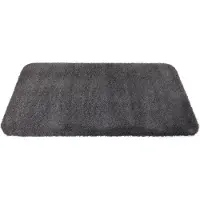 Prima - Soft - Wastafelmat - Badmat - zwart - antraciet - 40x80cm - antislip