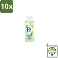 Fa 10 x – Douchegel – Yoghurt Aloe Vera – 250 ml - Grootverpakking - Douchegel Yoghurt Aloë Vera - Milde Reiniging - Hydraterende Douchegel - Zachte Huid - Gevoelige Huid