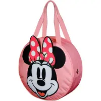 KARACTERMANIA Tas 'Face-Jumbo Beach' grijs / pink / rosa / zwart / wit