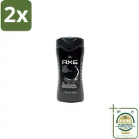 Axe – Douchegel – Black – Houtachtig & Fris - 250 ml - Voordeelverpakking - 2 stuks - Mannelijke geur - Cederhout