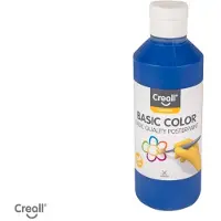 Creall Plakkaatverf - Blauw - blauwe schoolverf - kleinverpakking - 250ML - Gemaakt in Nederland - professionele kwaliteit