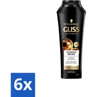 Gliss kur – Shampoo – Ultimate Repair – 250 ml - Voordeelverpakking - 6 stuks